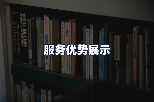 服务优势展示
